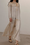 MUTEDANCE dyed silk panel dress MD21FW09